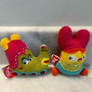 Lot Of 2 Mini Pooki Liloo And Mina Cuddle Plush Toy Set Multicolor OS